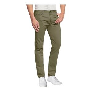GALAXY BY HARVIC Stretch Skinny Fit Chino Pants- olive green